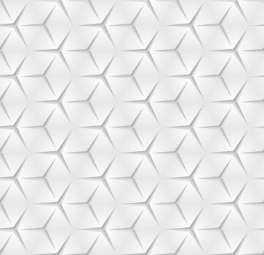 Soyut tek renkli Seamless modeli. Vektör geometrik arka plan ile altıgen yanarak bahislerin doğru. Beyaz ve gri renk