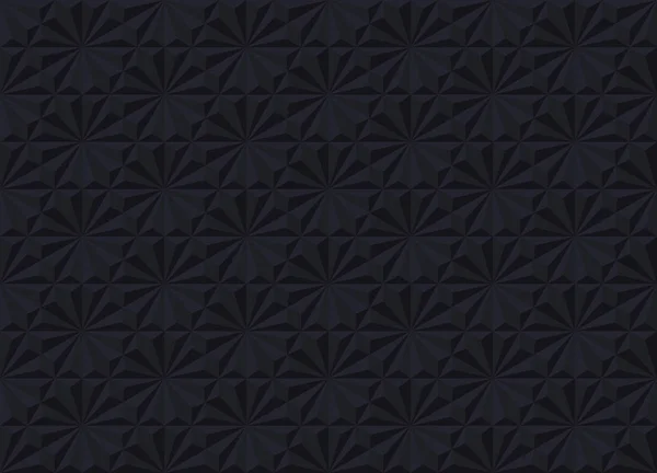 六角形と三角形のシームレスなパターン ベクトルの幾何学的な抽象的な背景 モノクロの黒カラー — ストックベクタ