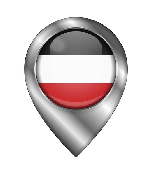 Historische Fahne von Obervolta. Vektorzeichen und -symbol. Standort — Stockvektor