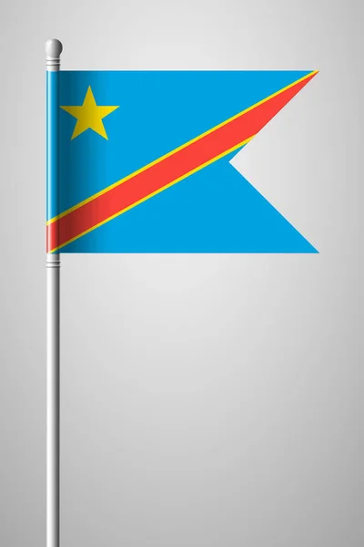 Bandera de la República Democrática del Congo. Bandera Nacional — Vector de stock