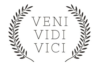 Veni Vidi Vici. Latince Alıntı Posteri. Tercümesi: Geldim, gördüm, fethettim. İlham verici Alıntı