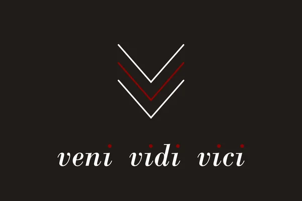 Patch Bordado Veni Vidi Vici - Eu vim eu vi eu conquistei