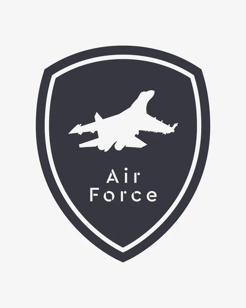 Força Aérea Patch Aéreo Logo Aviação Militar Elementos Design Para — Vetor de Stock