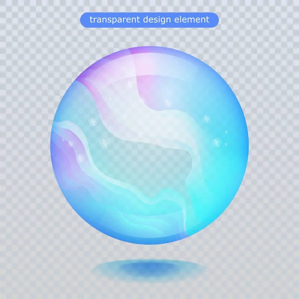 Water rain drop isolated on transparent background. Water bubble or glass surface ball for your design.