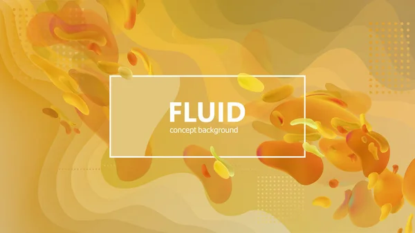 Composition des formes de gradient fluide. Conception de fond de couleur liquide. Créez des affiches. Illustration vectorielle . — Image vectorielle