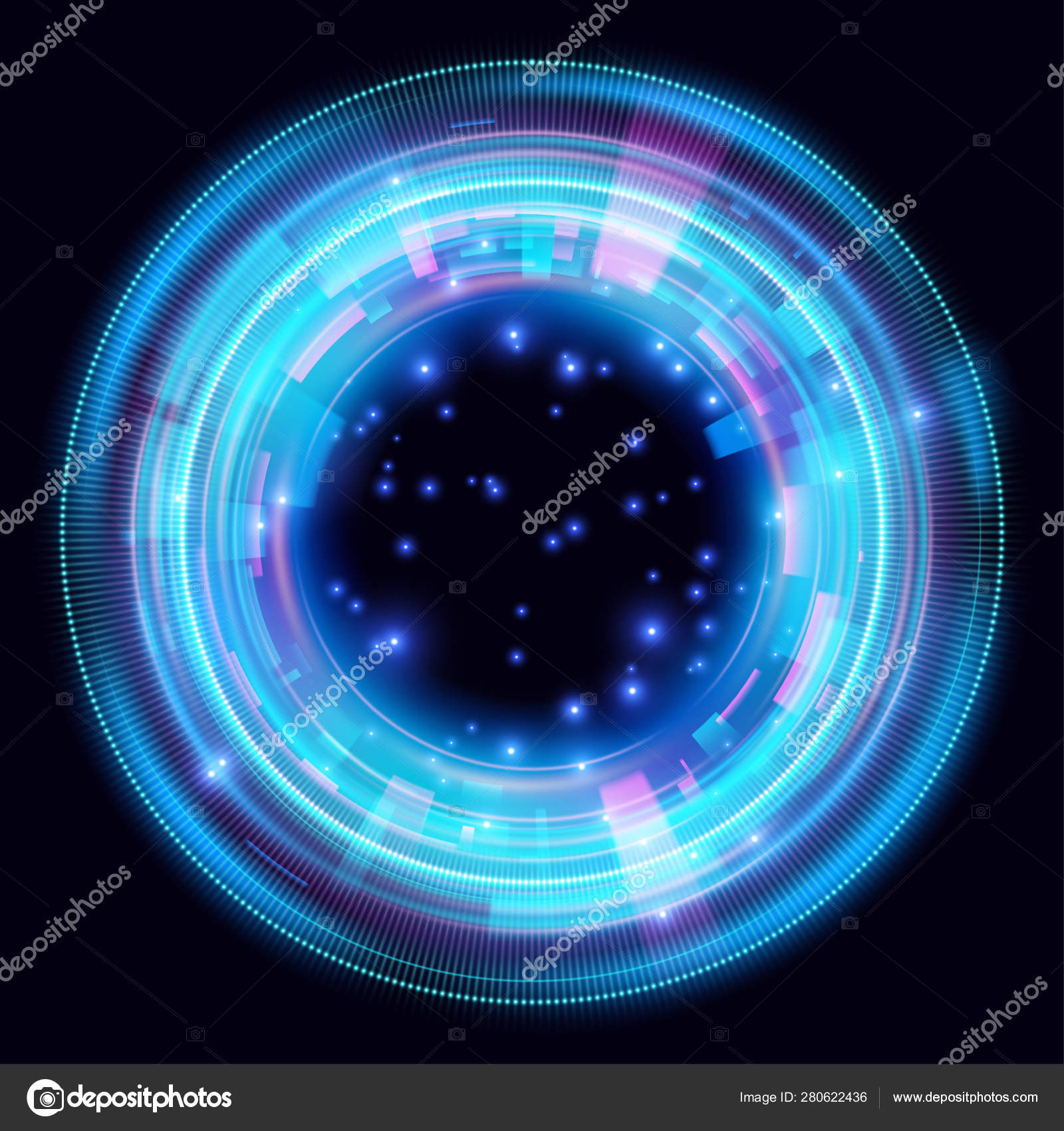 Abstract Yellow Ring Light Effect Stock Vector (Royalty Free) 1195221910 |  Shutterstock