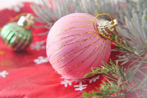 Farben von Weihnachten und Neujahrsstimmung. — Stockfoto