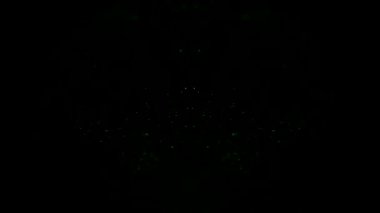 Optik fiber filaman demetinde lazer ışınının dolaşması. İplik paniği şeklinde fiber optik bir lambada lazer ışını..