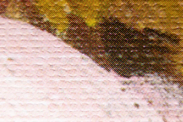 油絵の模倣の断片のクローズアップ 油絵のプリントからの背景 — ストック写真