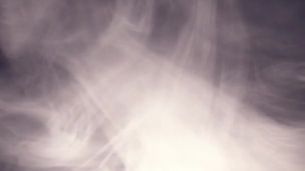 Fantasía Mover Nubes Humo Sobre Fondo Oscuro Movimiento Del Humo — Vídeos de Stock