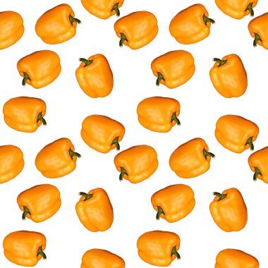 Tarafsız bir arka planda kusursuz dolma biber deseni. Bir yaz havası yaratan bir düzen..