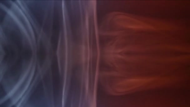 Psychodeliczne Kolorowe Fantazje Przyjemne Erotyczne Halucynacje Intrygujący Lot Kolorowego Dymu — Wideo stockowe
