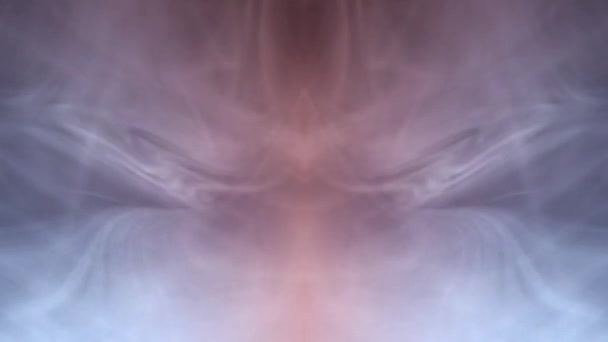 Психоделическая Цветная Фантазия Приятные Эротические Галлюцинации Замысловатый Полет Цветного Дыма — стоковое видео