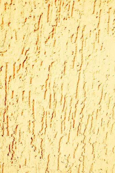 Žlutá Texturovaná Omítka Sádrokartonovou Zeď Hluboké Jednosměrné Tahy Omítce — Stock fotografie