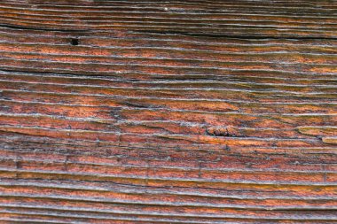 Güneş yanığı ahşap, rüzgar ve zamanla yaşlanmış. Eski ahşap doku. Yıpranmış ağaç halkaları..