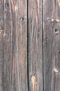 Güneş yanığı ahşap, rüzgar ve zamanla yaşlanmış. Eski ahşap doku. Yıpranmış ağaç halkaları..