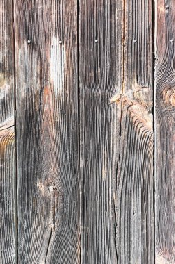 Güneş yanığı ahşap, rüzgar ve zamanla yaşlanmış. Eski ahşap doku. Yıpranmış ağaç halkaları..