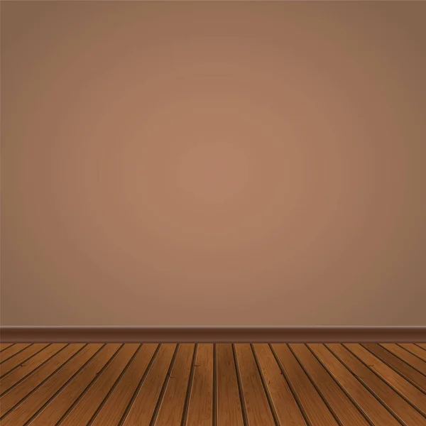 Wall and wooden floor — Stock Vector