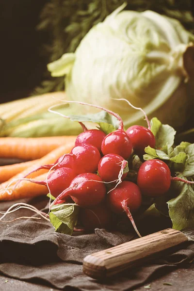 Stillleben verschiedener Gemüsesorten — Stockfoto