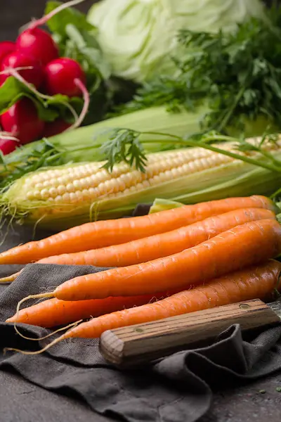 Stillleben verschiedener Gemüsesorten — Stockfoto