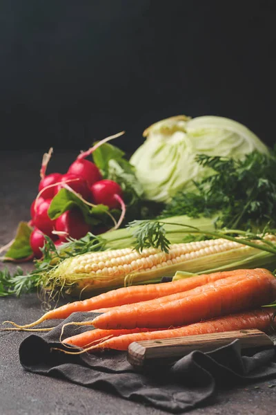 Stillleben verschiedener Gemüsesorten — Stockfoto