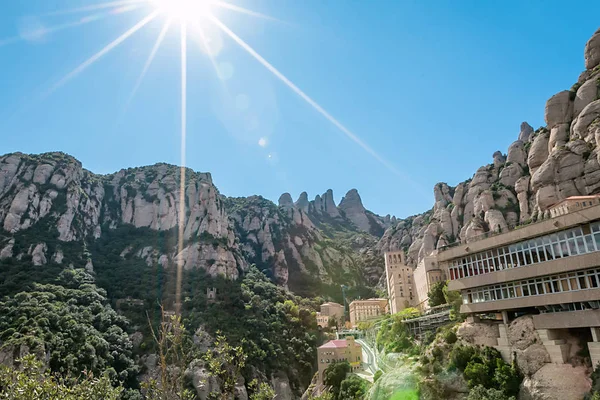 Klášter Montserrat Barcelona, Španělsko — Stock fotografie