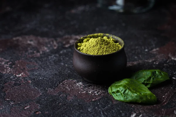 Organik yeşil Matcha çay. — Stok fotoğraf