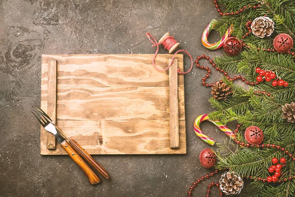 Christmas table setting — Stock Photo, Image