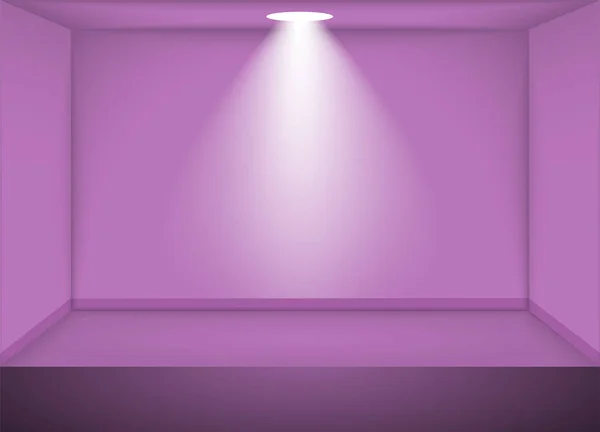 Vector empty pink room — Stock Vector