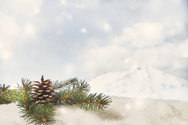 Fondo de Navidad invierno. — Foto de Stock
