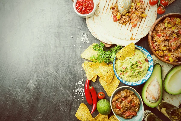 Μεξικάνικο φαγητό mix — Φωτογραφία Αρχείου