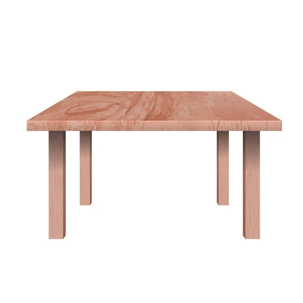 Rectangular shaped table, — Stock Vector