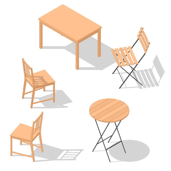 Stoel tafel set — Stockvector