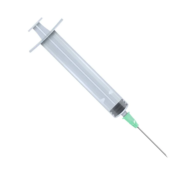 Realistic syringe isolated — Stock Vector