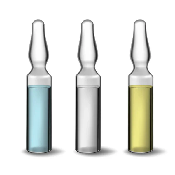 Flacons médicaux fixés — Image vectorielle