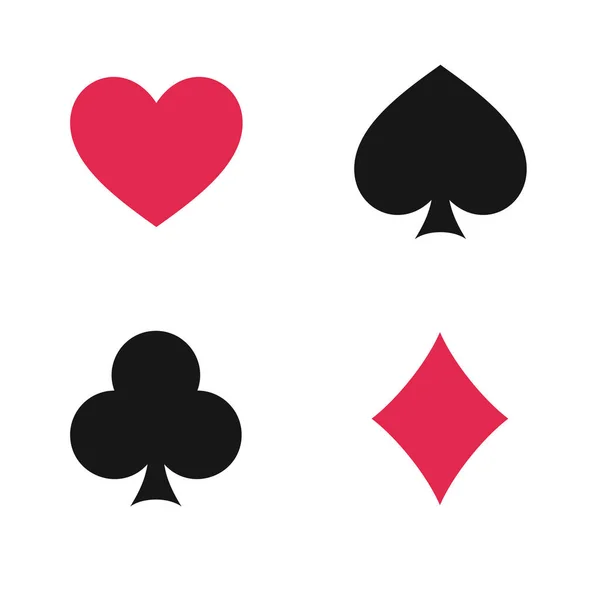 Costume de cartes à jouer isolé — Image vectorielle