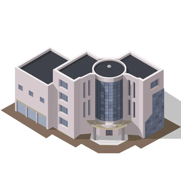 Üzleti modern 3D városépítés — Stock Vector