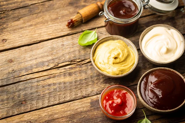 Classic set of sauces — Stock Photo, Image