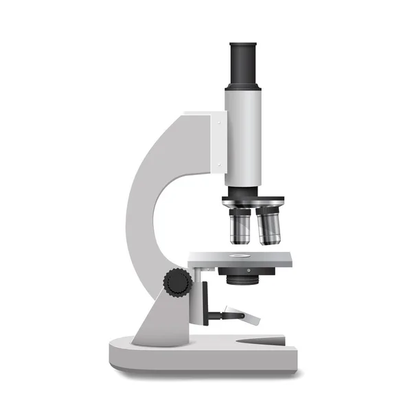 医用高分辨率光学白色显微镜 — 图库矢量图片