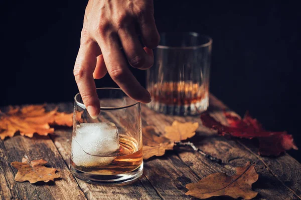 Glas whisky met whiskey. — Stockfoto