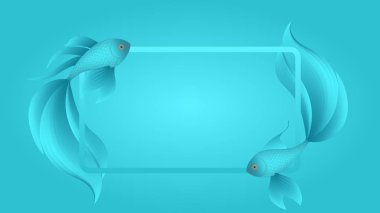 soyut tropikal balık.