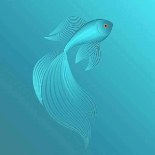 Peces tropicales abstractos . — Vector de stock