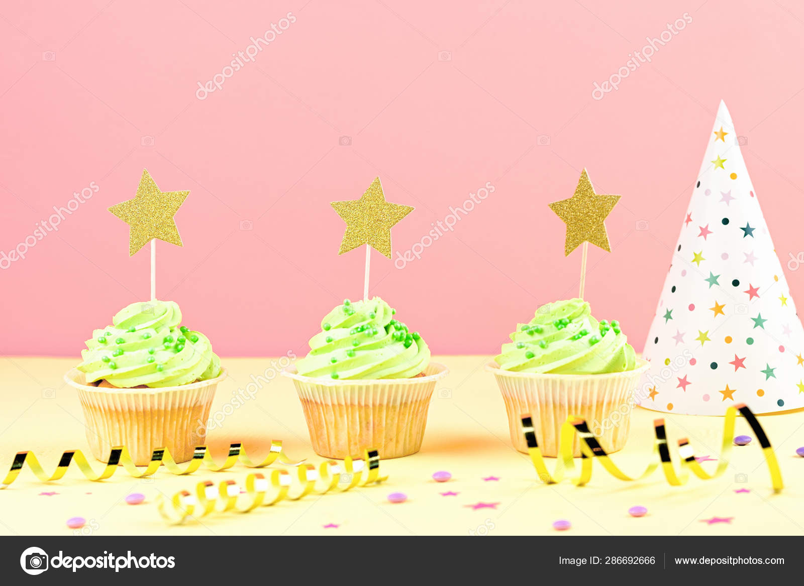 Kids Birthday Party Accessories Colorful Cupcakes Party Hat