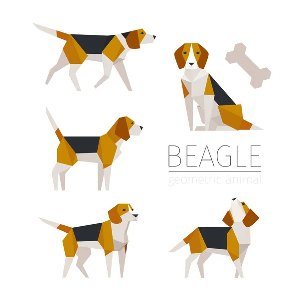 Niedlichen Beagle Skulptur Konzept Charakter Design Flaches Design Minimale Vektorillustration — Stockvektor