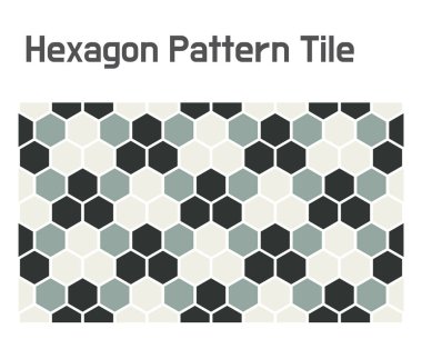 Üçgen altıgen karolar. düz tasarım tarzı minimal vektör illüstrasyon.