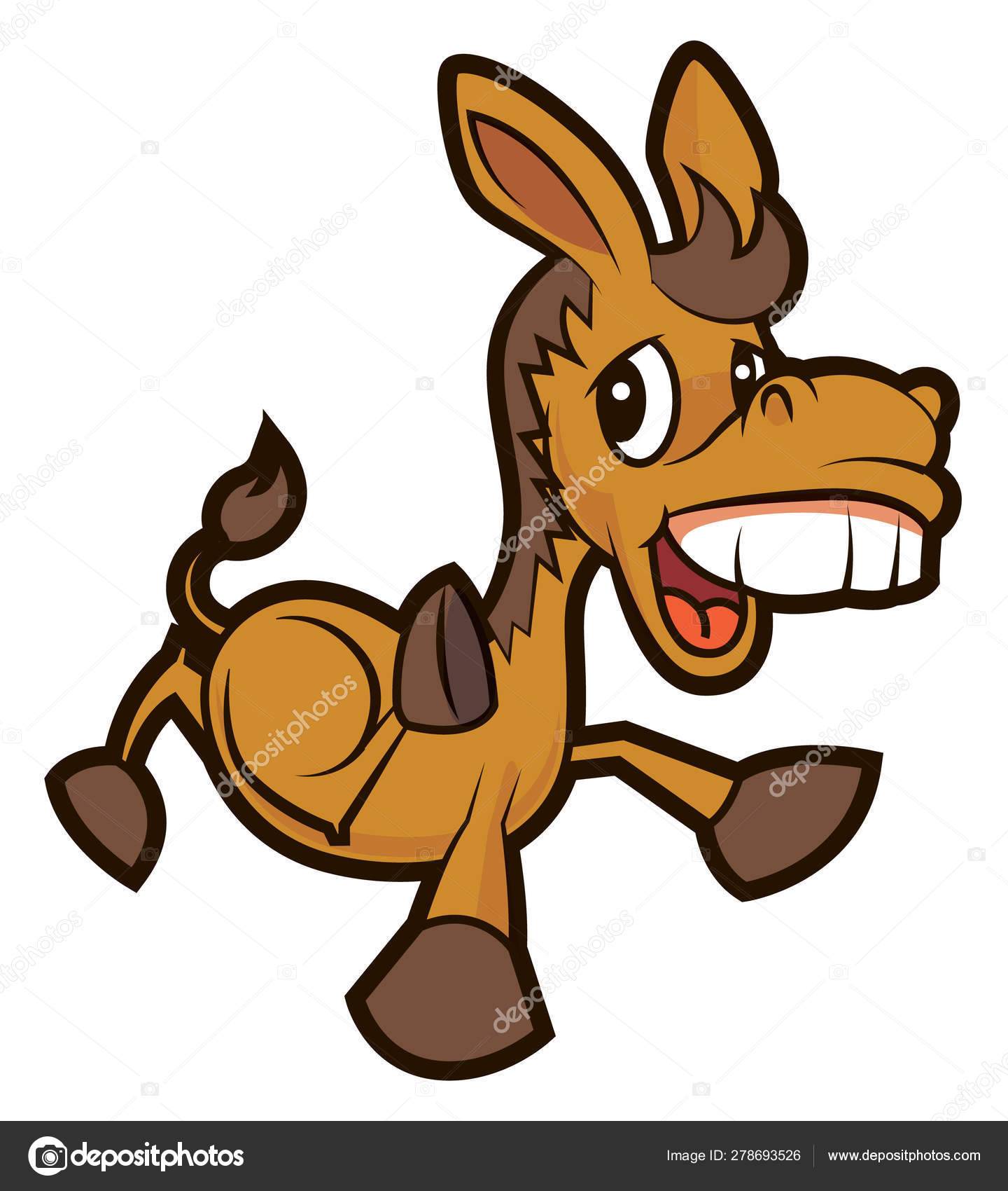 Big Teeth Cute Brown Donkey Cartoon Character Vector Mascot Stock Vector Image by ©Charactoon #278693526 Big Teeth Cute Brown Donkey Cartoon Character Vector Mascot Stock Vector Image by ©Charactoon #278693526