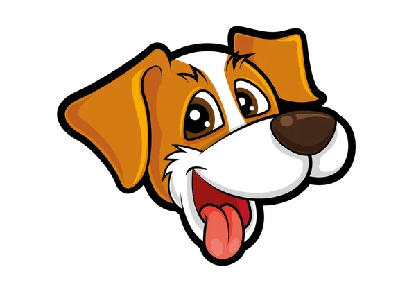 Beagle Puppy vektör karikatür - Vektör karakter maskotu