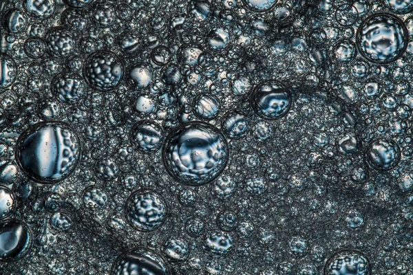 Makro yağ ve su parlak arka plan ve Turkuaz rengi