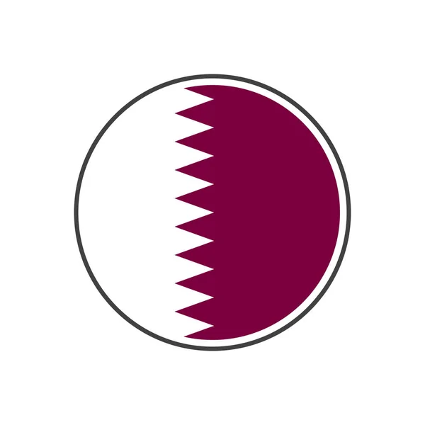 Tanda qatar lingkaran dengan vektor ikon diisolasi di latar belakang putih - Stok Vektor