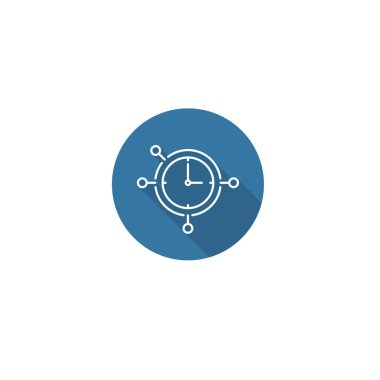 izole projesi veya takım yönetimi simge vektör tasarımı